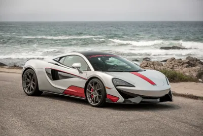 Calm Silver Wallpaper Cars Wallpaper 4K 3601x2400 Silver, Mclaren, 570s, Supercar, Parked, By, The, Rocky, Seaside, Showcased, Sleek, Powerful, White, Gray, Ultrawide, QHD