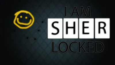 Serene Text Wallpaper Black/Dark Wallpaper 4K 1920x1080 Hd, Wallpaper, Featuring, Text, I, Am, Sher, Locked, Sherlock, Series, Yellow, Smiley, White, Ultrawide, Full HD