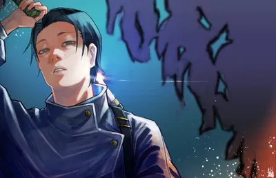School Uniform Blue Hair Yuta Abstract Wallpaper 4K 5937x3831 School, Uniform, Blue, Hair, Yuta, Okkotsu, Anime, Jujutsu, Kaisen, Desktop, Orange, Pink, Brown, Ultrawide, 4k
