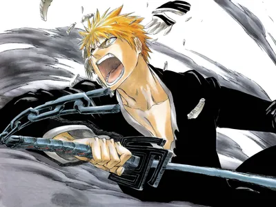 Serene Ichigo Wallpaper Abstract Wallpaper 4K 1600x1200 Hd, Desktop, Wallpaper, Featuring, Ichigo, Kurosaki, From, The, Anime, Bleach, Showcasing, Dynamic, White, Gray, Landscape
