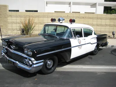 Crisp Classic Wallpaper Cars Wallpaper 4K 3072x2304 Hd, Desktop, Wallpaper, Featuring, A, Classic, Black, And, White, Police, Car, Parked, Landscape, QHD