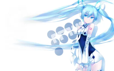 Vivid Hatsune Wallpaper Abstract Wallpaper 4K 1920x1200 Hd, Desktop, Wallpaper, Featuring, Hatsune, Miku, An, Anime-styled, Character, Vocaloid, White, Blue, Ultrawide, Full HD