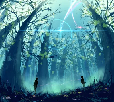 Bold Characters Wallpaper Nature Wallpaper 4K 1920x1707 Hd, Desktop, Wallpaper, Featuring, Characters, Taki, Tachibana, And, Mitsuha, Miyamizu, Anime, Your, Black, Square, Full HD
