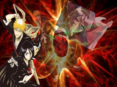 Sleek Ichigo Wallpaper Abstract Wallpaper 4K 1600x1200 Ichigo, Kurosaki, Rukia, Kuchiki, Anime, Bleach, Hd, Desktop, Yellow, Red, Orange, Landscape