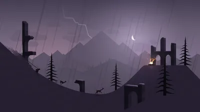 Minimalist Alto Adventure Video Game Minimal Wallpaper 4K 1920x1080 Minimalist, Alto's, Adventure, Video, Game, Night, Mountain, Scene, Alto, 039, Rain, Crescent, Black, Brown, Ultrawide, Full HD