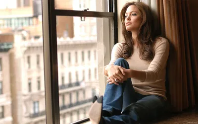 Epic Celebrity Wallpaper Abstract Wallpaper 4K 1920x1200 Hd, Desktop, Wallpaper, Of, Celebrity, Angelina, Jolie, Sitting, Window, Looking, Thoughtfully, Outside, White, Ultrawide, Full HD