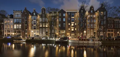 Nighttime Amsterdam Canal Netherlands Cars Wallpaper 4K 6144x2957 A, Nighttime, 4k, Ultra, Hd, View, Of, Amsterdam's, Amsterdam, 039, Canal, Netherlands, Gray, Ultrawide