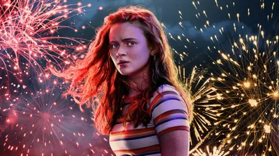 Vibrant Max Wallpaper Nature Wallpaper 4K 4547x2558 Max, Mayfield, Played, By, Sadie, Sink, From, Stranger, Things, Season, Stands, Against, Brown, Ultrawide, 4k