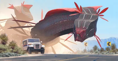 Futuristic Sci Robotic Cars Wallpaper 4K 2560x1332 Futuristic, Sci‑fi, Scene, Featuring, A, Robotic, Car-like, Creature, Towering, Over, Jeep, Desert, White, Ultrawide, QHD