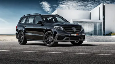 Black Benz Class Suv Cars Wallpaper 4K 4096x2304 Black, Mercedes‑benz, Gl-class, Suv, Parked, In, Front, Of, Modern, Building, Captured, Sharp, White, Ultrawide, 4k
