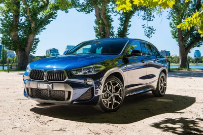 Golden Sleek Wallpaper Cars Wallpaper 4K 4096x2731 A, Sleek, Black, Bmw, X2, Suv, Parked, Under, Leafy, Trees, Captured, Stunning, White, Landscape, 4k