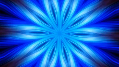 Kaleidoscope Abstract Blue Burst Abstract Wallpaper 4K 2560x1440 Kaleidoscope-style, Abstract, Blue, Burst, Of, Petal-like, Radial, Patterns, Vibrant, Quad, Desktop, Pink, Yellow, Ultrawide, QHD