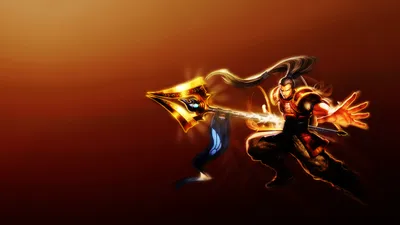 Golden Xin Wallpaper Games Wallpaper 4K 1920x1080 Xin, Zhao, From, League, Of, Legends, Depicted, In, Dynamic, Action, Vibrant, Colors, Brown, Ultrawide, Full HD
