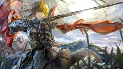 Saber Fate Stay Night Blonde Black/Dark Wallpaper 4K 1920x1080 Hd, Wallpaper, Featuring, Saber, From, Fate/stay, Night, A, Fate, Stay, Blonde, Woman, White, Gray, Ultrawide, Full HD