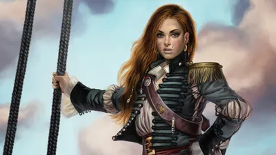 Fantasy Themed Confident Woman Detailed Nature Wallpaper 4K 1920x1080 Fantasy-themed, Hd, Pc, Desktop, Wallpaper, Featuring, A, Confident, Woman, Detailed, Historical-style, Military, White, Ultrawide, Full HD