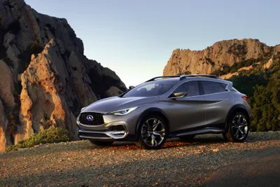 Crisp Silver Wallpaper Cars Wallpaper 4K 3600x2400 Silver, Infiniti, Q30, Compact, Car, On, A, Rocky, Overlook, Sunset, Sleek, Vehicle, Gray, Landscape, QHD