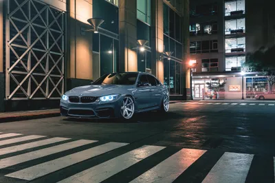 Silver Car Urban Street Night Cars Wallpaper 4K 2048x1366 Silver, Bmw, M3, Car, Parked, On, An, Urban, Street, Night, Captured, High, Gray, Black, Landscape, Full HD