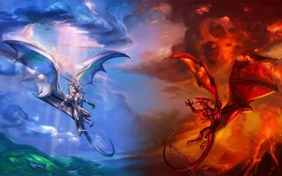 Dramatic Fantasy Two Dragons Soaring Fantasy Wallpaper 4K 2560x1600 Hd, Desktop, Wallpaper, Featuring, A, Dramatic, Fantasy, Scene, Two, Dragons, Soaring, Through, Pink, Ultrawide, QHD