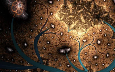 Dreamy Psychedelic Wallpaper Abstract Wallpaper 4K 2560x1600 Psychedelic, Trippy, Abstract, Fractal, In, Rich, Golds, And, Teal, Swirls, Ornate, Floral, Orange, Brown, Ultrawide, QHD