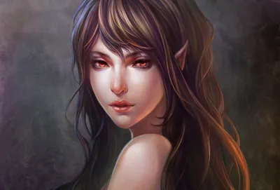 Vibrant Captivating Wallpaper Fantasy Wallpaper 4K 1920x1300 A, Captivating, Fantasy-themed, Hd, Wallpaper, Featuring, Woman, Striking, Features, Elegant, Flowing, Hair, Gray, Landscape, Full HD