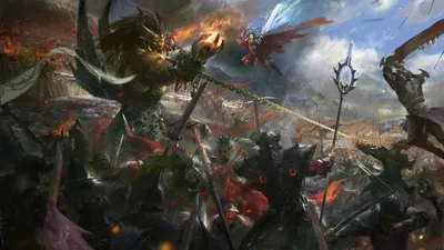 Sleek Epic Wallpaper Fantasy Wallpaper 4K 1920x1080 An, Epic, Fantasy, Battle, Scene, Features, Fierce, Warriors, Clashing, Amidst, Flames, Chaos, Gray, Ultrawide, Full HD