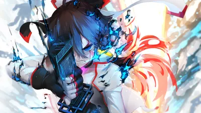 Sleek Anime Wallpaper Abstract Wallpaper 4K 1920x1080 Anime, Character, With, Intense, Expression, And, Dynamic, Colors, Wielding, Glowing, Weapon, Tagged, White, Ultrawide, Full HD