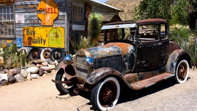 Vintage Rusty Car Cars Wallpaper 4K 1920x1080 Hd, Pc, Desktop, Wallpaper, Featuring, A, Vintage, Rusty, Car, Parked, Front, Old, White, Ultrawide, Full HD