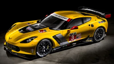 Yellow Chevrolet Corvette Race Car Cars Wallpaper 4K 3840x2160 4k, Ultra, Hd, Wallpaper, Featuring, A, Yellow, Chevrolet, Corvette, Race, Car, Sleek, Purple, Ultrawide
