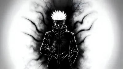 Crisp Anime Wallpaper Black/Dark Wallpaper 4K 14560x8192 Anime-style, 8k, Ultra, Hd, Wallpaper, Featuring, Satoru, Gojo, Jujutsu, Kaisen, Depicted, Dark, White, Ultrawide, 4k