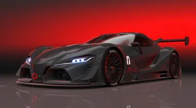 Moody Sleek Wallpaper Cars Wallpaper 4K 2048x1130 Sleek, Black, Toyota, Ft-1, Supercar, Concept, With, Aggressive, Headlights, Set, Against, Vibrant, Red, Ultrawide, Full HD