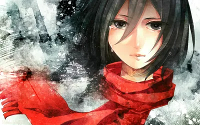 Mikasa Ackerman Attack Abstract Wallpaper 4K 1920x1200 Hd, Desktop, Wallpaper, Featuring, Mikasa, Ackerman, From, Attack, Titan, Anime, Depicting, Her, White, Ultrawide, Full HD