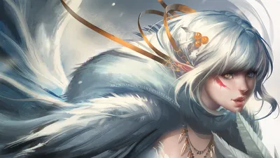 Fantasy Themed Woman Wings Fantasy Wallpaper 4K 1920x1080 A, Fantasy-themed, Hd, Desktop, Wallpaper, Featuring, Woman, Striking, Wings, Adorned, Elegant, Accessories, Gray, White, Brown, Ultrawide, Full HD