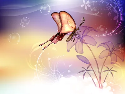 Misty Vibrant Wallpaper Animals Wallpaper 4K 1600x1200 A, Vibrant, Hd, Wallpaper, Featuring, Butterfly, In, Flight, Surrounded, Delicate, Flowers, Ethereal, White, Landscape