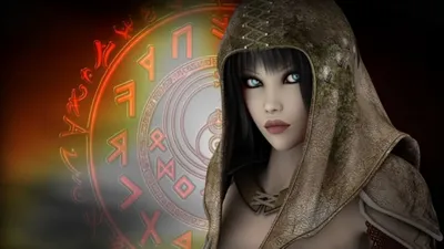 Fantasy Themed Mysterious Fantasy Wallpaper 4K 1920x1080 A, Fantasy-themed, Hd, Wallpaper, Featuring, Mysterious, Woman, Wearing, Hood, Set, Against, Vibrant, Gray, Ultrawide, Full HD