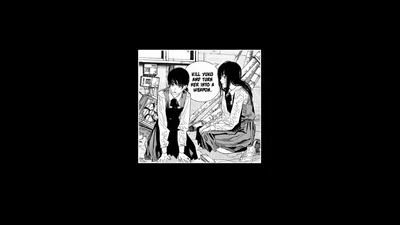 Black White Manga Black/Dark Wallpaper 4K 1920x1080 Black-and-white, Manga-style, Hd, Pc, Desktop, Wallpaper/background:, Asa, Mitaka, War, Devil, Chainsaw, Man, Black, White, Ultrawide, Full HD