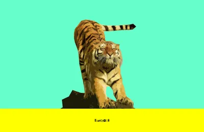 Bold Cyan Wallpaper Minimal Wallpaper 4K 3145x2038 Cyan, Yellow, Minimalist, Simple, Animal, Tiger, Hd, Desktop, Purple, Orange, Pink, Ultrawide, QHD