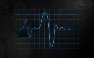 Abstract Blue Waveform Abstract Wallpaper 4K 1920x1200 Abstract, Blue, Waveform, Tracing, A, Glowing, Grid, Over, Dark, Textured, Field, Desktop, Ultrawide, Full HD