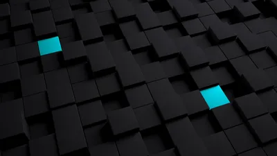 Epic Black Wallpaper Black/Dark Wallpaper 4K 3553x2000 Black, 3d, Abstract, Cube, Grid, With, Two, Glowing, Cyan, Tiles, Rendered, Quad, Pink, Yellow, Brown, Ultrawide, QHD