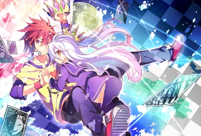 Shiro Sora Game Games Wallpaper 4K 1920x1303 Shiro, And, Sora, From, No, Game, Life, Anime, Vibrant, Colors, Dynamic, Composition, White, Landscape, Full HD