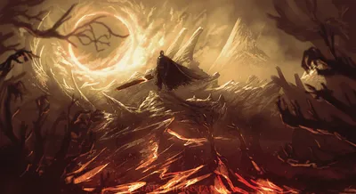 Intense Anime Berserk Black/Dark Wallpaper 4K 1981x1080 Hd, Desktop, Wallpaper, Featuring, An, Intense, Anime, Scene, Berserk, Depicting, Dark, Figure, Orange, Brown, Gray, Ultrawide, Full HD