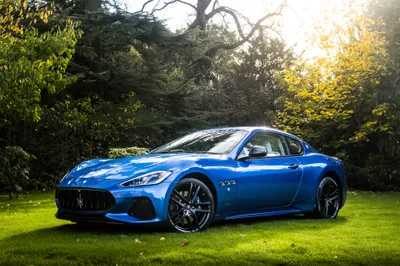 Blue Granturismo Supercar Grass Sunlight Cars Wallpaper 4K 4096x2731 Blue, Maserati, Granturismo, Supercar, Parked, On, Grass, With, Sunlight, Filtering, Through, Trees, White, Landscape, 4k