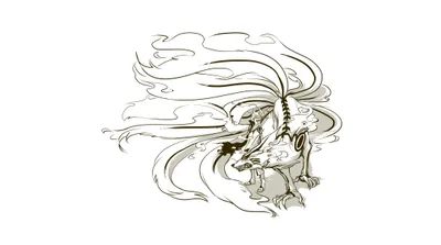 Serene Stylized Wallpaper Abstract Wallpaper 4K 4312x2403 Hd, Wallpaper, Featuring, A, Stylized, Sketch, Of, Naruto, Kurama, White, Ultrawide, 4k