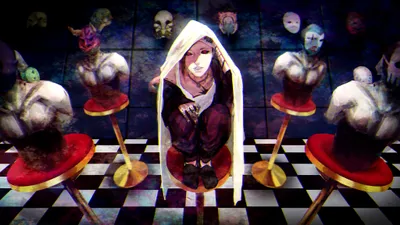 Calm Uta Wallpaper Fantasy Wallpaper 4K 4096x2304 Hd, Desktop, Wallpaper, Featuring, Uta, From, Tokyo, Ghoul, Anime, Series, Sits, Surrounded, White, Ultrawide, 4k