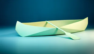 Minimalist Canoe Design Serene Minimal Wallpaper 4K 4344x2472 A, Minimalist, Canoe, Design, Set, Against, Serene, Blue, Captured, Vibrant, Ultra, Stunning, White, Ultrawide, 4k