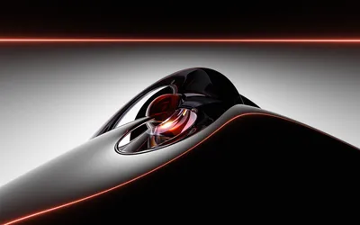 Vibrant Abstract Wallpaper Black/Dark Wallpaper 4K 1920x1200 Abstract, Black, Design, With, Smooth, Glossy, Curves, And, Glowing, Red, Accents, Creating, Gray, Ultrawide, Full HD