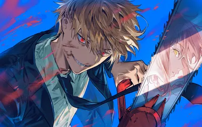 Denji Makima Chainsaw Man Intense Abstract Wallpaper 4K 4583x2894 Hd, Wallpaper, Featuring, Denji, And, Makima, From, Chainsaw, Man, Depicted, Intense, Colorful, Red, Gray, Ultrawide, 4k