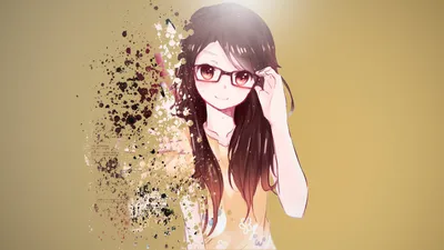 Crisp Anime Wallpaper Black/Dark Wallpaper 4K 1920x1080 Hd, Desktop, Wallpaper, Featuring, An, Anime, Girl, With, Glasses, Long, Dark, Hair, Gray, Ultrawide, Full HD