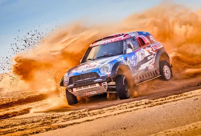 Rally Car Speeds Across Cars Wallpaper 4K 1920x1303 A, Rally, Car, Speeds, Across, Sandy, Terrain, Kicking, Cloud, Dust, Dynamic, Sports, White, Landscape, Full HD