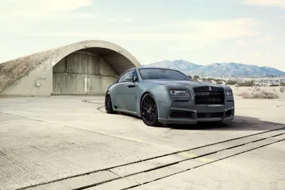 Vibrant Silver Wallpaper Nature Wallpaper 4K 4096x2731 Silver, Rolls-royce, Wraith, Parked, On, A, Concrete, Surface, Near, Curved, Bunker, Set, White, Landscape, 4k