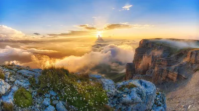 Bold Sunrise Wallpaper Nature Wallpaper 4K 2000x1117 Hd, Desktop, Wallpaper, Showcasing, A, Stunning, Sunrise, Over, Rugged, Landscape, Clouds, Drifting, Gray, Ultrawide, Full HD